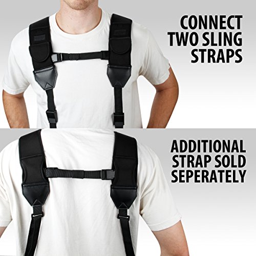 Usa Gear Camera Strap Neck Sling With Padded Neoprene Design And Accessory Pocket - Compatible With Canon Eos Rebel T6I, T5, 5D Mark Iii And More Dslr, Point & Shoot, Mirrorless Cameras #TOP4