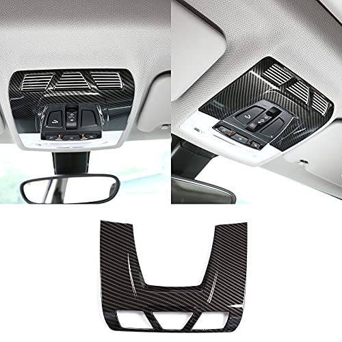 Compatible with Toyota Supra A90 2018 2019 2020 2021 2022 2023 2024 Car ABS Inner Front Row Roof Reading Light Panel Trim Interior Car Accessories (Black Carbon Fiber)
