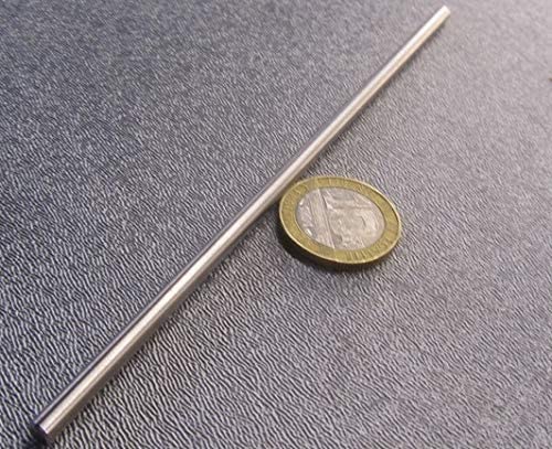 303 Stainless Steel Hardened Shaft .156" Diameter x 6" Long 2 pcs