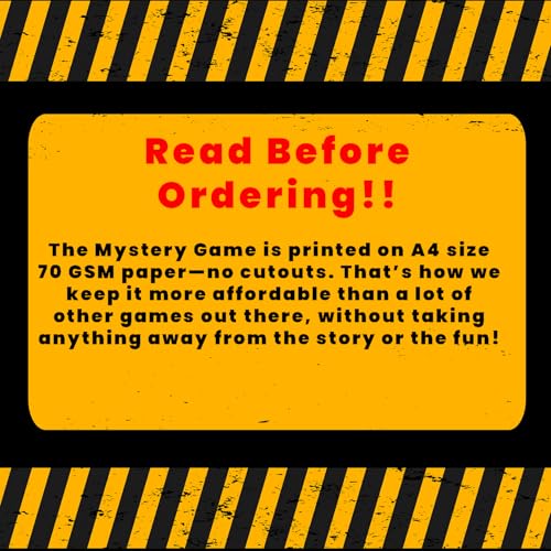 Image of VEENSHI 2 Mini Murder Mystery Games - Room 103 & The Last Note | Crime Solving Detective Game Set | Immersive Murder Mystery Experience for Adults & Teens | 2 Short Games