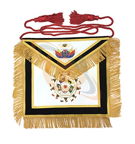Unique Regalia Masonic Scottish RITE 32nd Degree Apron Hand Embroidery Unique Regalia Masonic Scottish RITE 32nd Degree Apron Hand Embroidery