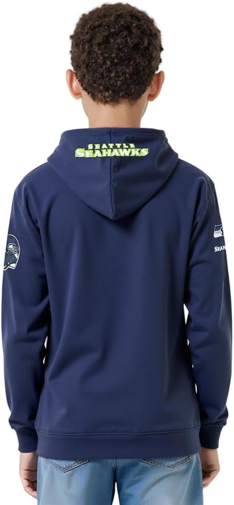 Pro Standard Big Boys NFL Classic Chenille Pull Over Hoodie Cardinal - Image 2