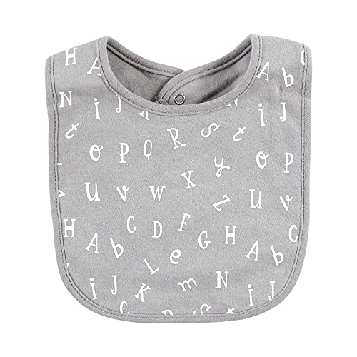 Image of Hudson Baby Unisex Baby Cotton Bibs, Alphabet Animals, One Size