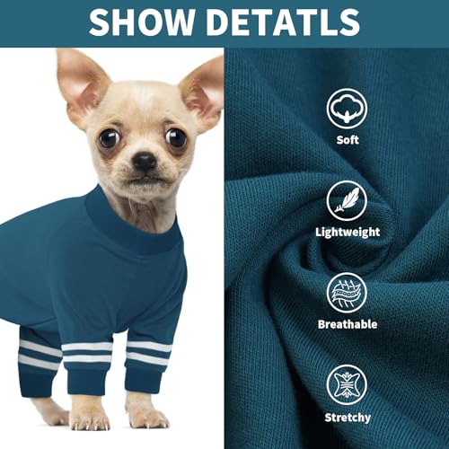 Pijama para perros pequeños y medianos BRKURLEG algodón miniatura 4