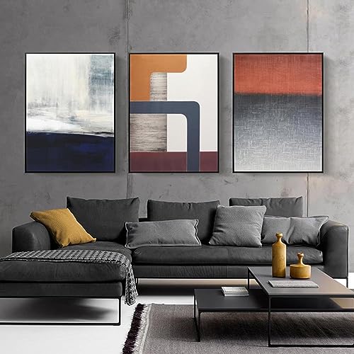 Affiches imprime mur art photo LSYALUCK paysage marin abstrait nordique 40x65cm x3