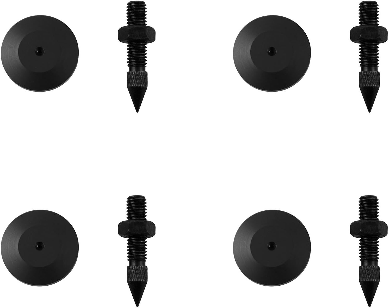 TAODAN 4PCS Speaker Isolation Spikes M8 Speaker Anti Vibration Spikes CD Amplifier Anti Slip Shock Absorbing Feet Nails for Turntable Recorder Base