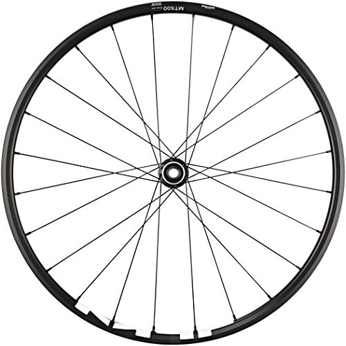 Amazon SHIMANO Shimano WH-MT500 MTB wheel, 27.5 in (650b), 15 x 100 mm thru-axle, front, black #ad