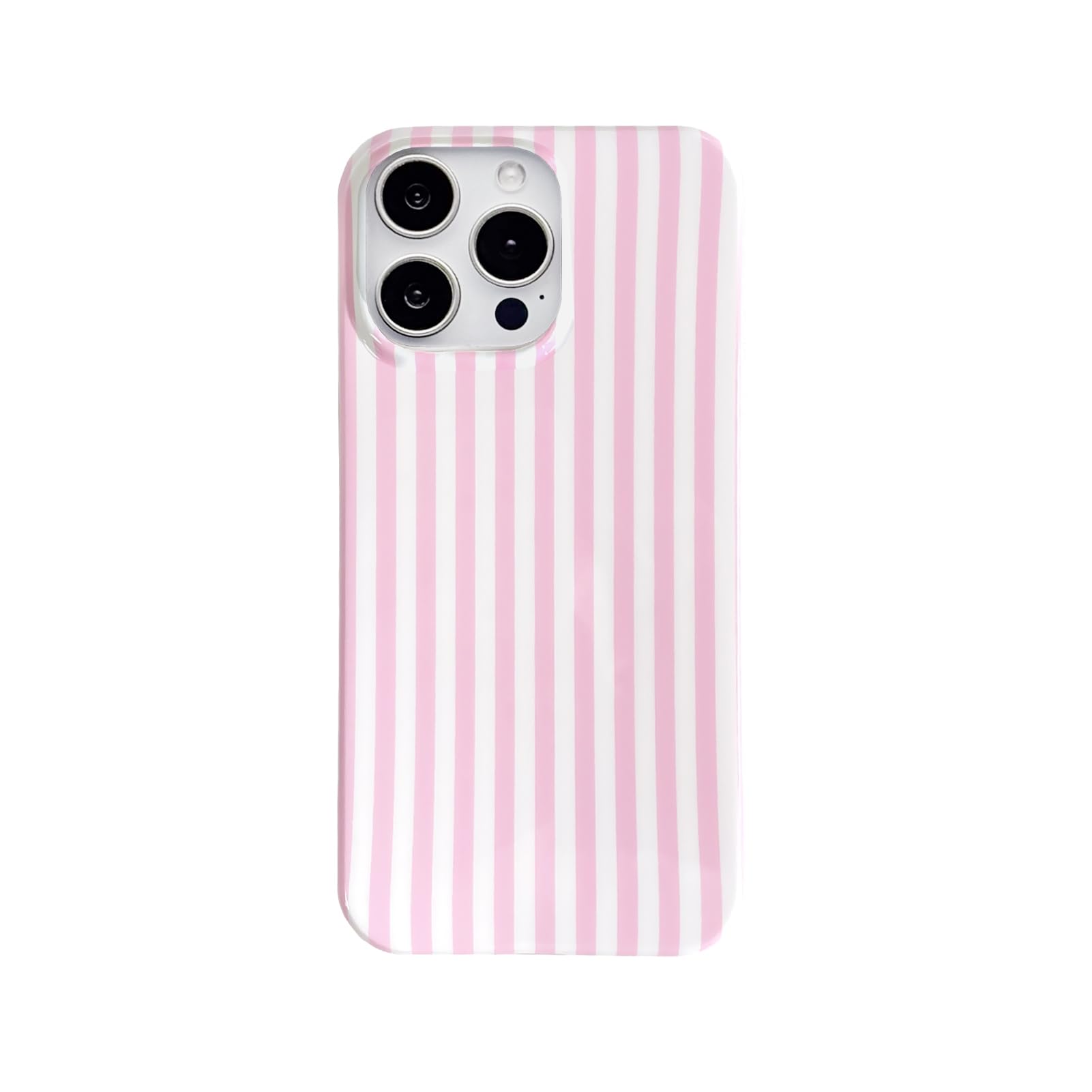 Coque iPhone 16 Pro Max rayures roses et blanches | Protection 6,9" rétro chic - 8