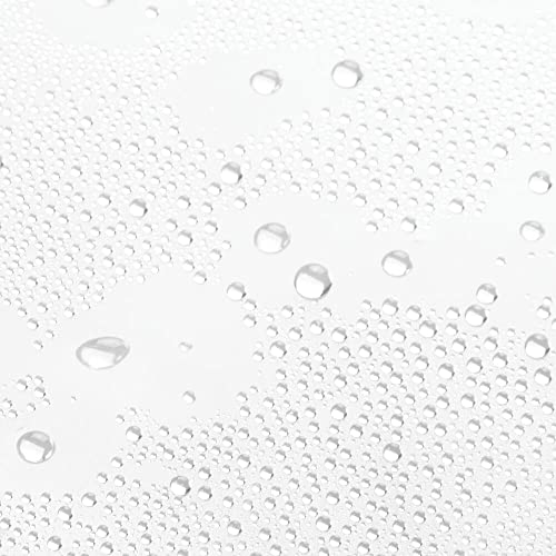 mDesign Long Waterproof, Heavy Duty Premium Quality 10-Guage Vinyl Shower Curtain Liner for Bathroom Shower Stall and Bathtub - 72