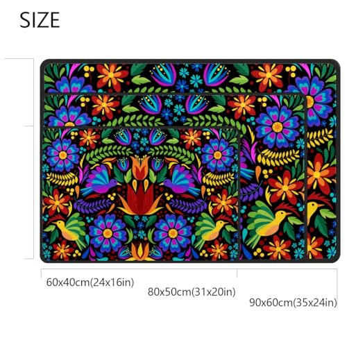 Tapete Floral con Pájaros Mexicanos 35'' x 24'' miniatura 6