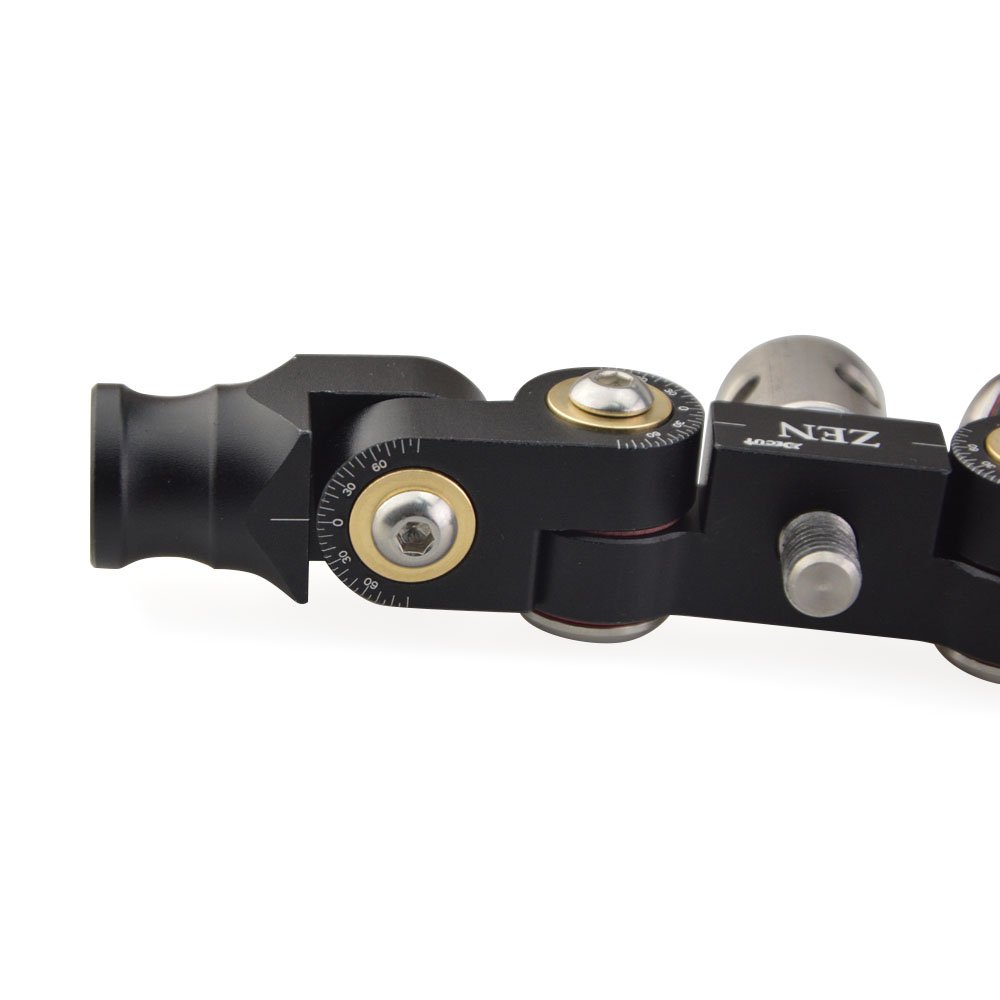 Tir à l'arc V-Bar Double Side Déconnexion Rapide Réglable pour Stabilisateurs à Arc Recourbé Composé Amortisseur de Vibration (Noir)