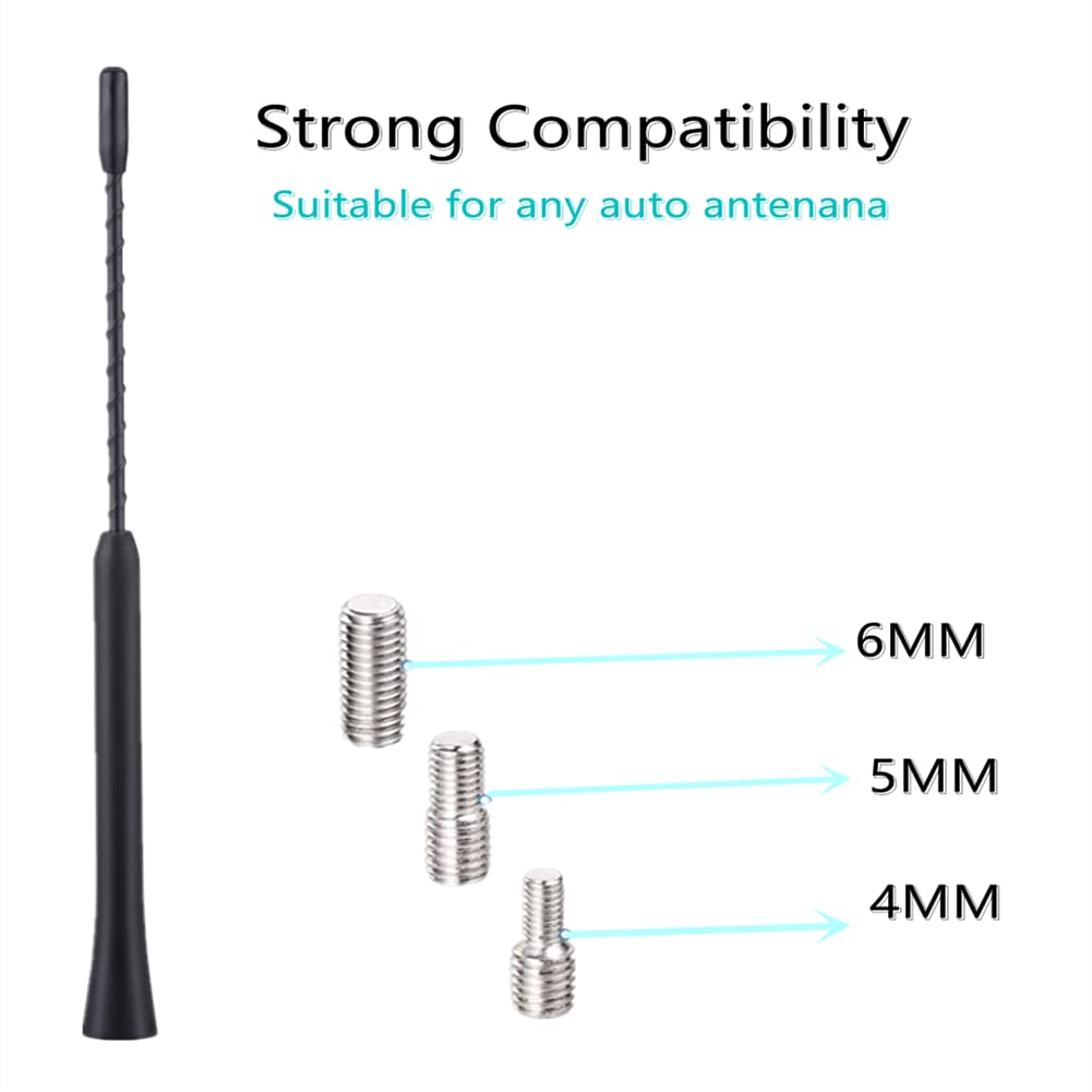 Akozon Autoantenne 9 Zoll Universal - DAB FM Radioantenne Ersatz