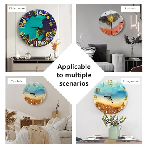 Molde de reloj de resina para decorar tu pared con diseños DIY en silicona 3