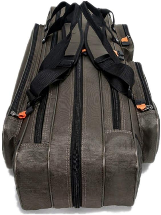UNISTRENGH 3 Layers Portable Folding Fishing Rod Carrier Reel Case Bags Fish Pole Tools Storage Bag Case Pro Gear Tackle (Thickened Type-3 layers/130cm(51.18inch))