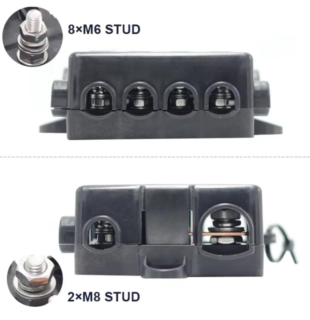 Scatola A 5 Vie M8 M5 Midi Mega Mini Mini Fusibile per Fusibile 12V 36V per Cavaliere Marine Ecavatore Forklift Crane