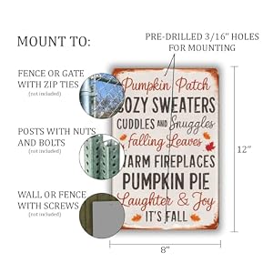 Autumn-Themed Word Art Sign – Rustic Fall Decor With Pumpkin Patch, Cozy Sweaters, & More – 8"x12" Vintage Style Wall Art For Fall & Thanksgiving Autumn Themed Word Art Sign–Rustic Fall Decor With Pumpkin Patch Cozy Sweaters More–8×12 Vintage Style Wall Art For Fall Thanksgiving