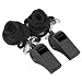 Mudder 2 Pack Plastic Sports Coach Whistles with Lanyard (2 Pack)