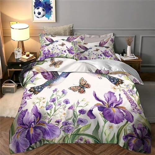 Housse de couette course hippique hypoallergénique pour lit double d'ado 3D - 6