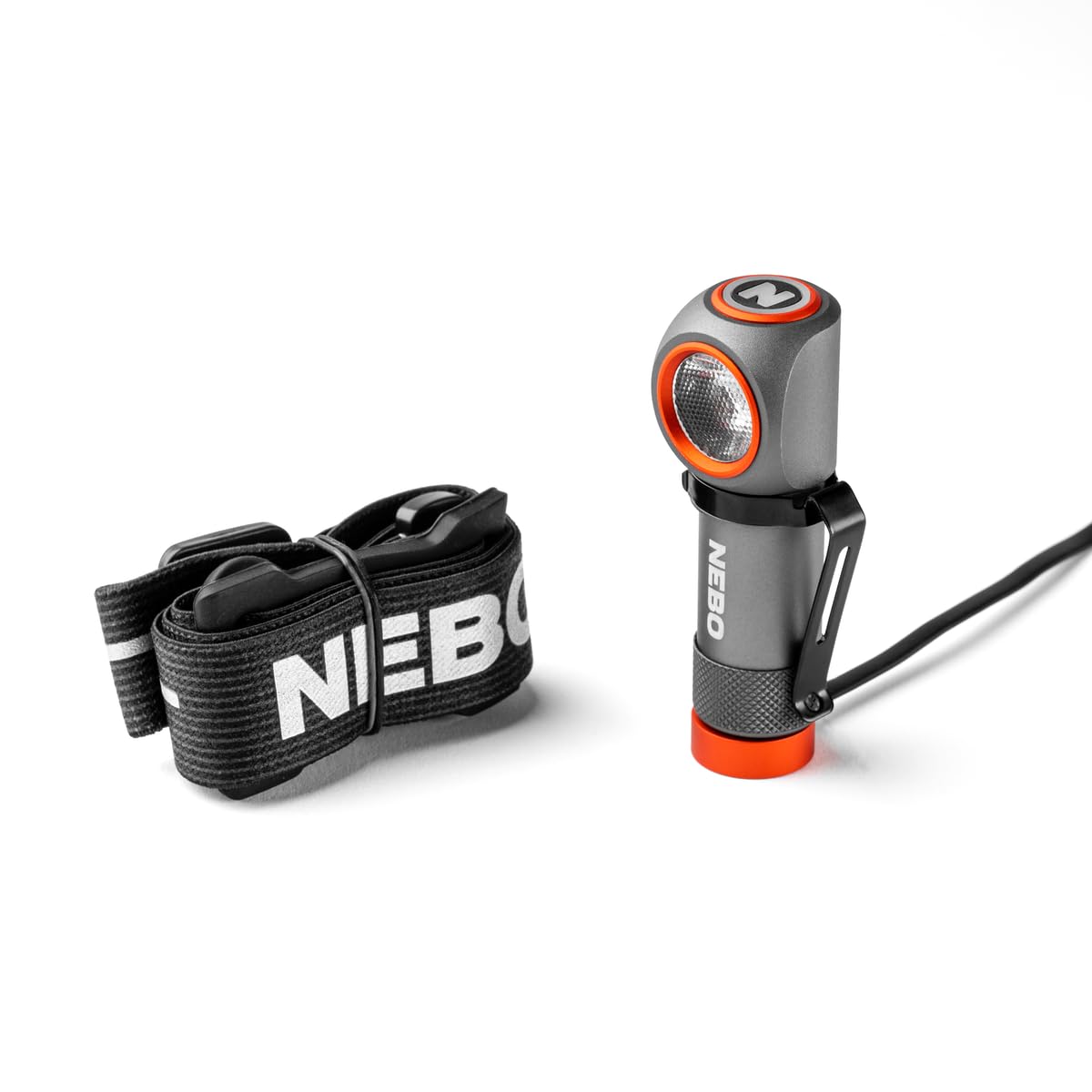 NEBO Einstein 600+ - Wiederaufladbare Kopflampe - Stirnlampe & Lauflampe - Wanderausrüstung & Camping Zubehör - Outdoor Joggen & Sport - Wasserfest
