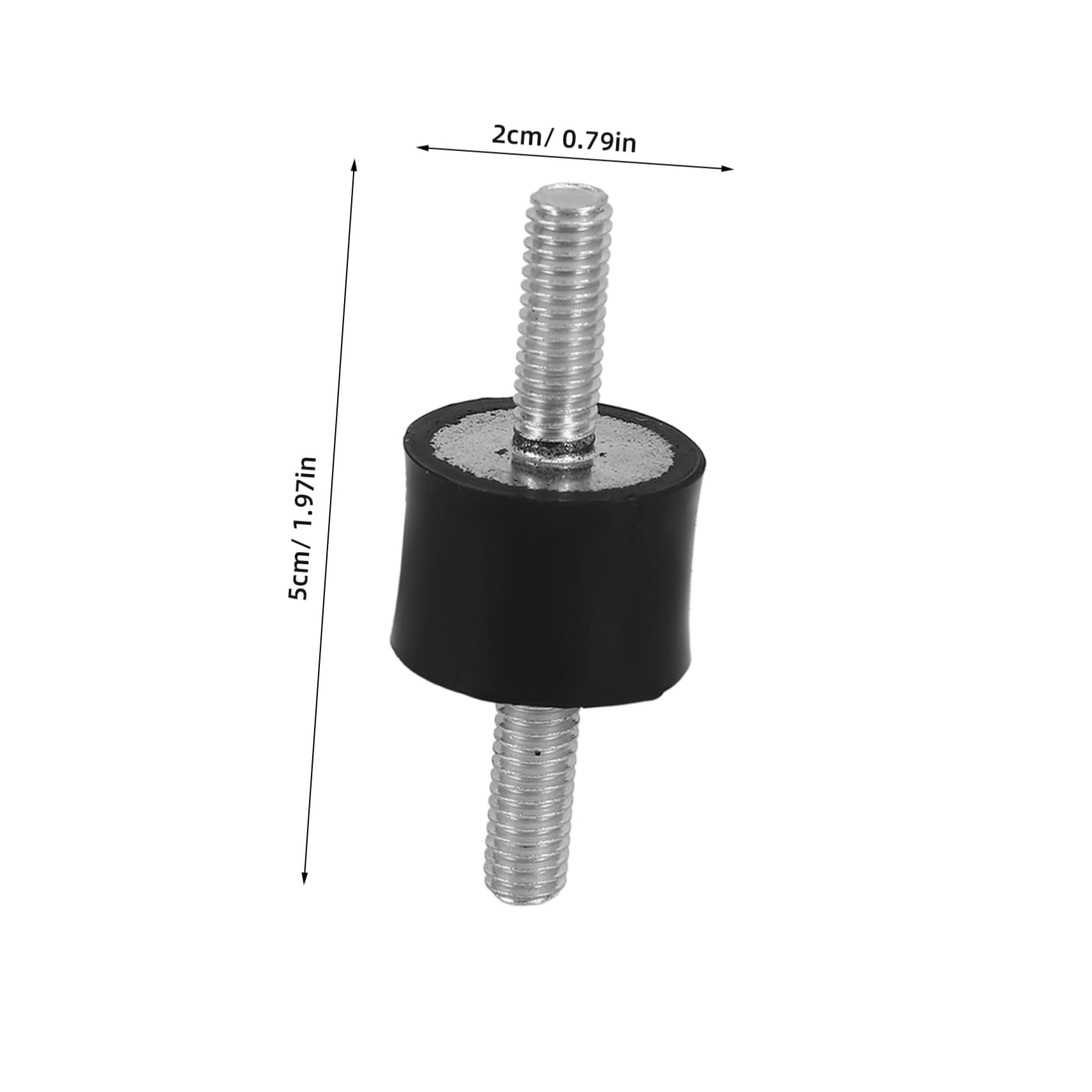 SOLUSTRE 4pcs 20x15mm Rubber Isolator Mounts for Equipment M6x18 Bolts Vibration Absorbers Isolators