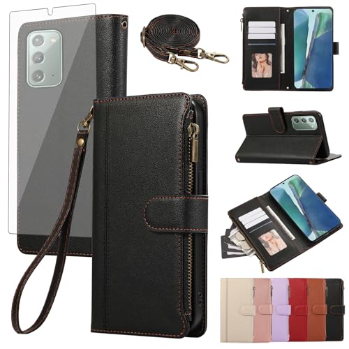 Étui protection Samsung Note 20 5G anti-choc zippé avec film écran