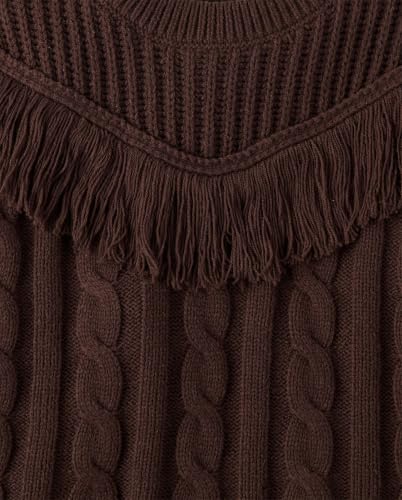 Image of The Children's Place Girls' Long Sleeve Crew Neck Pullover Sweater