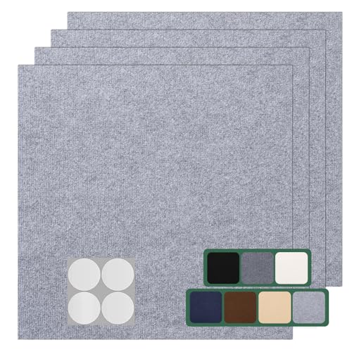 VallisCo Carpet Tile 10 Pack 24” X 24” Self Adhesive Carpet