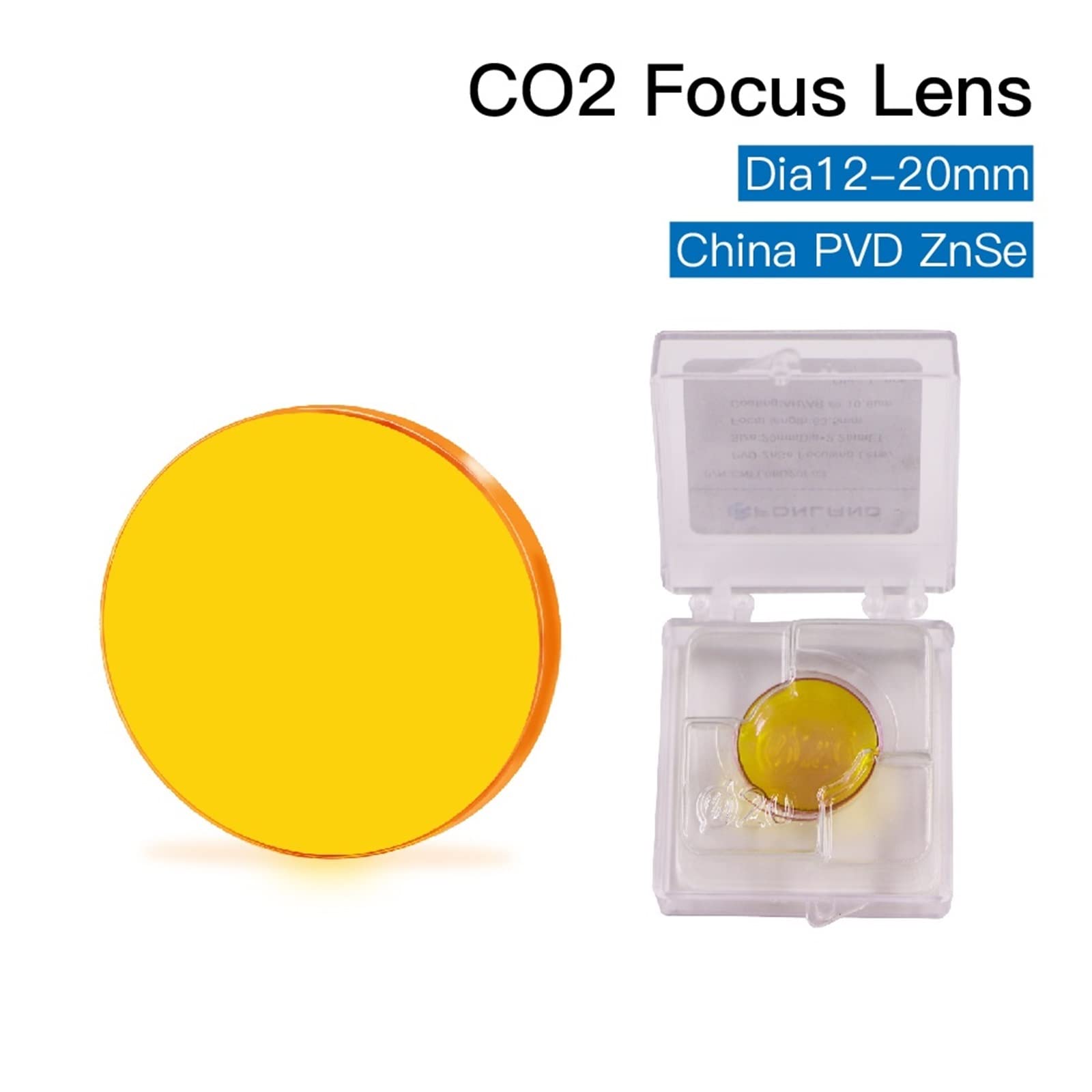 China CO2 ZnSe Lens Dia.12/15/18/19.05/20MM FL38.1/50.8/63.5/101.6/127MM for Laser Engraving Cutting Machine(18mm,50.8mm)