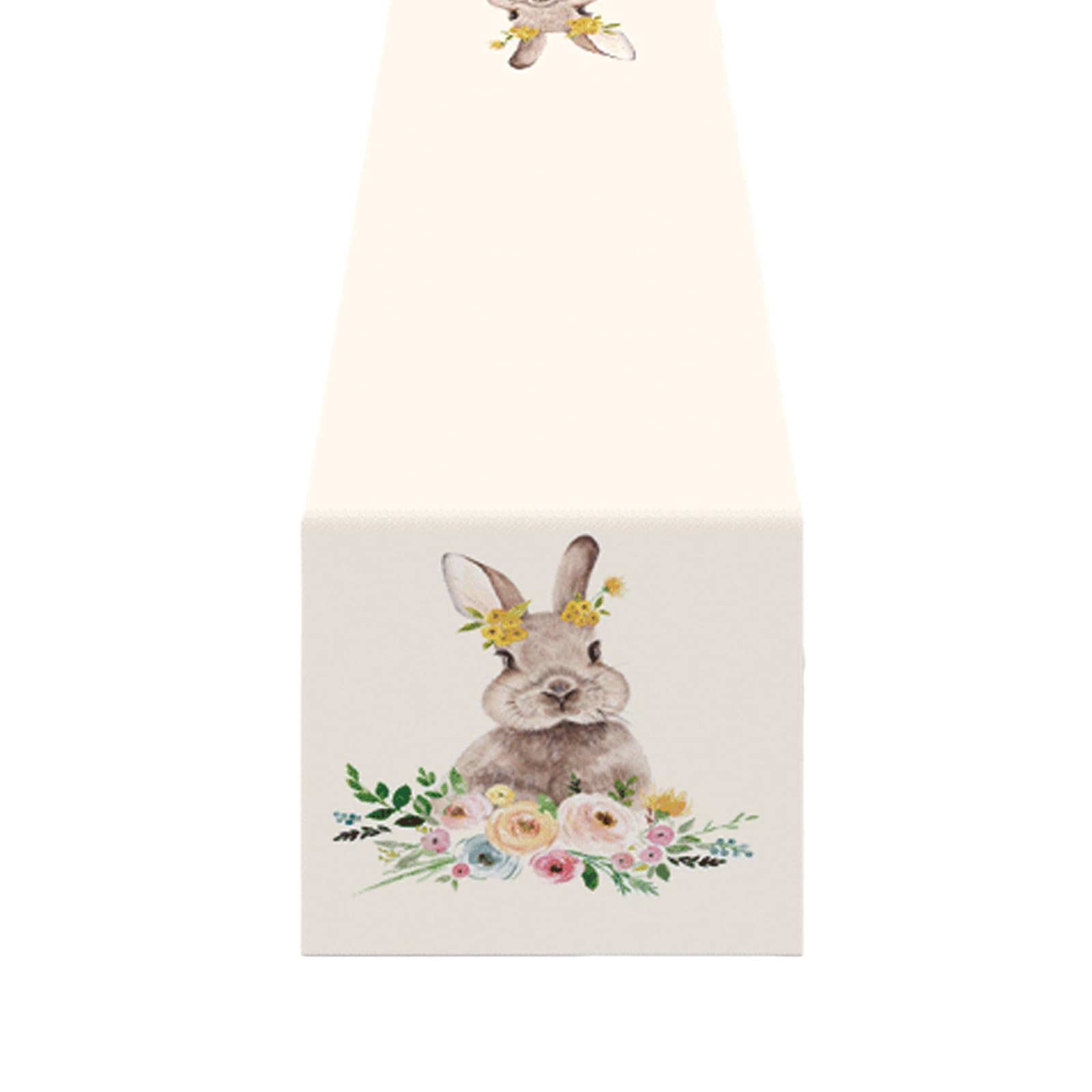 YROHGKPN Table Runner Festive Celebrations Delightful Easter Eggs Runners Decoration Placemat Machine Washable Runner