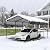 Big RED 12x20 Heavy Duty Metal Carport Canopy, Multi-Use Canopy Garage Shed, Portable Car Garage with Enhanced Metal Frame, Shelter for Car Car, Boats and Tractors