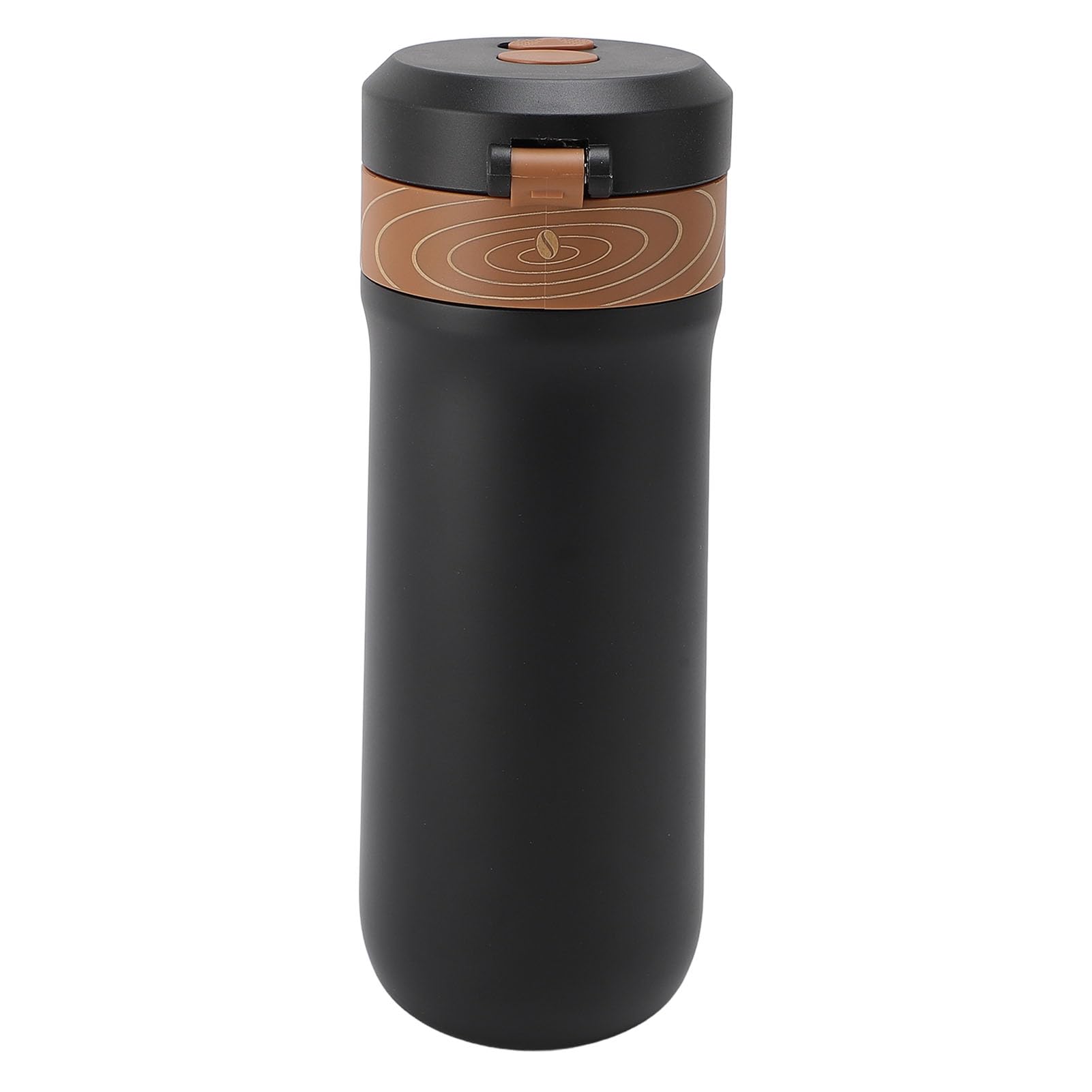 ZJchao Stainless Steel French Press Coffee Mug Double Layer Insulation 4 Layer Filter Mesh Portable Coffee Maker Insulated Cup