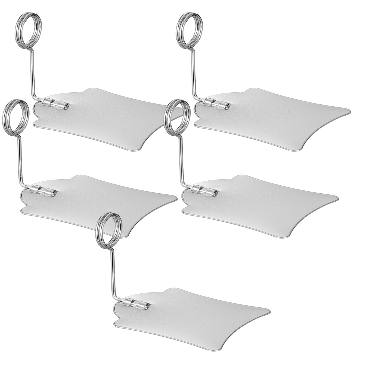 Operitacx 10 Pcs Tag Clip Food Signs, Metal Desktop Card Display Stand Photo Holder, Table Top Number Display Stand, Price Label Holder for Supermarket Party Buffet Pantry
