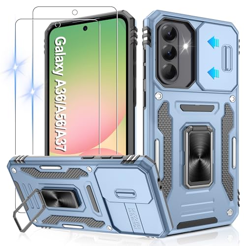 Coque Samsung Galaxy A37 robuste anti-chute avec béquille et double film écran