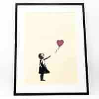 【勝雄】バンクシー「GIRL WITH BALLOON」【WCP】 バンクシー (Banksy)「Girl with Balloon (GOLD)／WCP