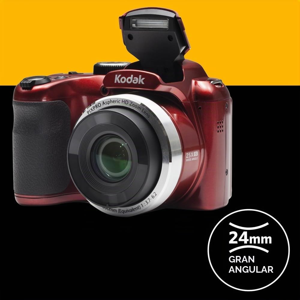 Kodak Point & Shoot - Cámara digital con pantalla LCD de 3", Rojo