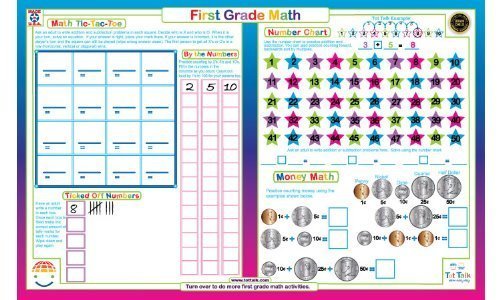 Tot Talk First Grade Math Placemat by