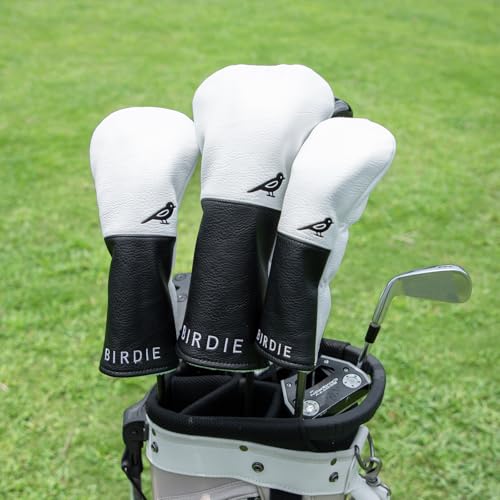 White Black Style Golf Driver, Fairway Woods & Hybrids Headcover Set - Image 3