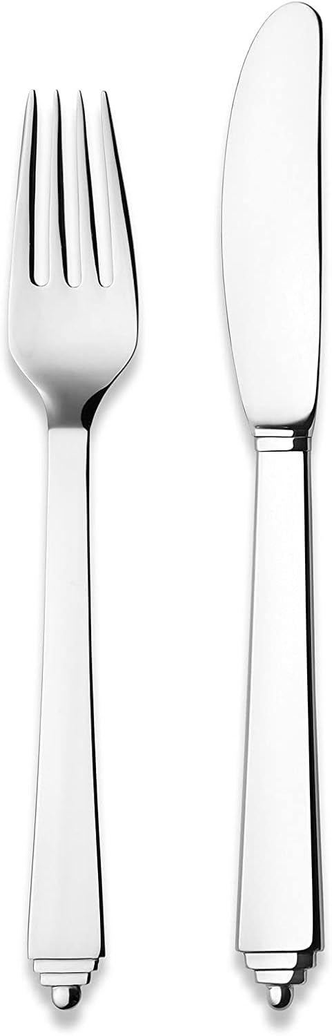Georg Jensen Pyramid Fork and Knife Starter Set, 8-Piece