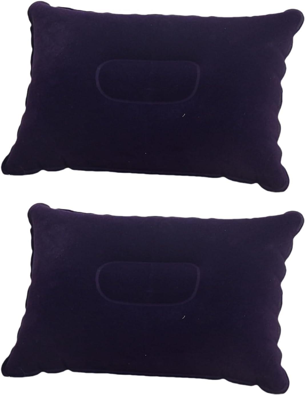 Inflatable Pillows x2 Pack – Lightweight Blow Up Travel Pillows for Camping, Outdoors, Fishing, Airplane, Beach – Compact Water-Resistant Air Cushions for Sleeping or Resting – Blue Twin Set