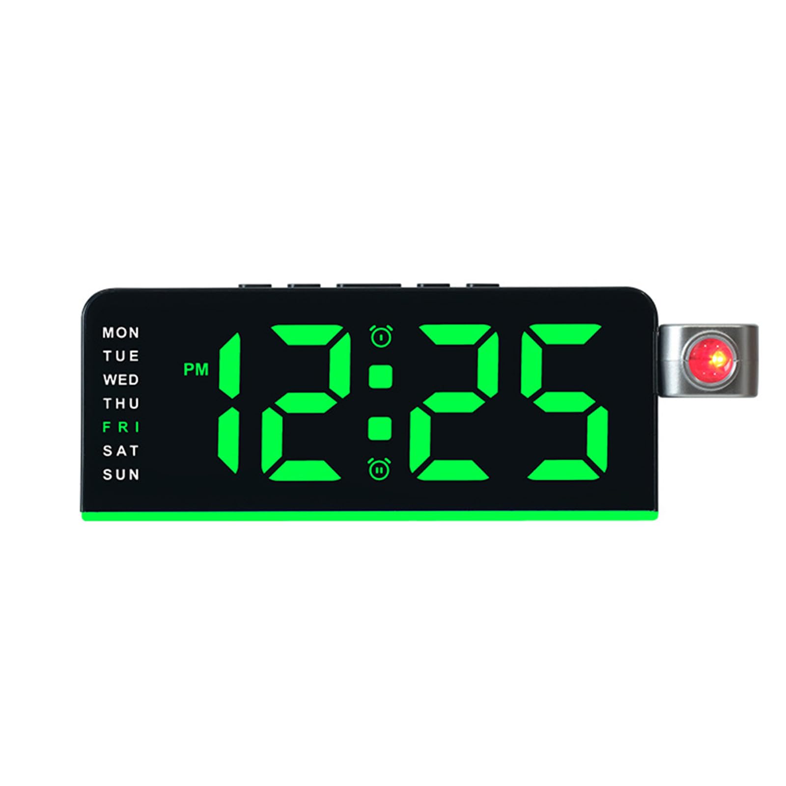 ZBIianxer Digital Projection Alarm Clocks for Bedrooms 180° Rotatable Projector Loud Duals Alarms for Kids Elderly, Heavy Sleepers Projection Clock for Bedroom Ceiling