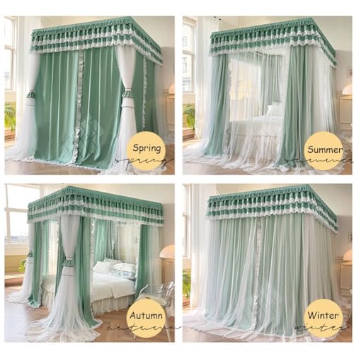 Toldo de cama para niñas bloquea luz y viento en el dormitorio 7
