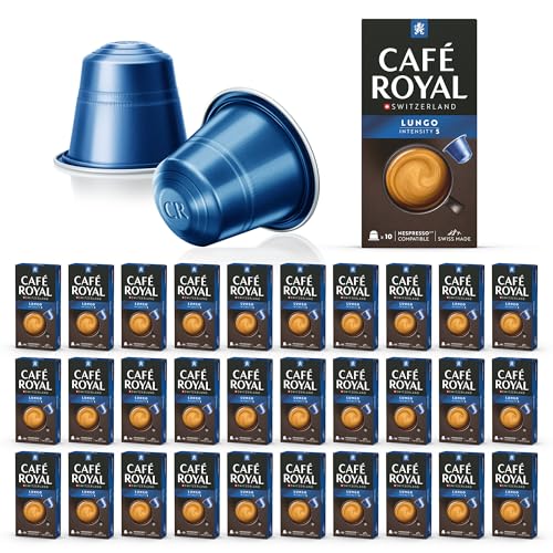 Café en Capsules Aluminium - Café Royal Pro | 30 x 10 soit 300 Dosettes - Saveur Lungo - Compatibles avec les Machines à café Nespresso®* Alu à usage Domestique