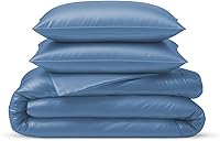 Vista 12 de Juego de funda de edredón tamaño individual de Linenwalas - De viscosa derivada del bambú, suave, transpirable, ligera, funda de edredón refrescante