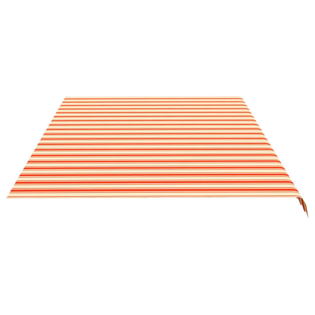 Tenda Da Sole 600x350 cm Da Balcone Estensibile Da Esterno Parasole Autoportante A Bracci Giallo E Arancione