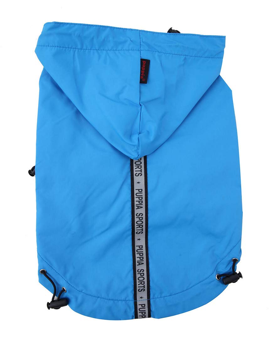 Imperméable chien bleu Puppia évite les poils mouillés après la promenade