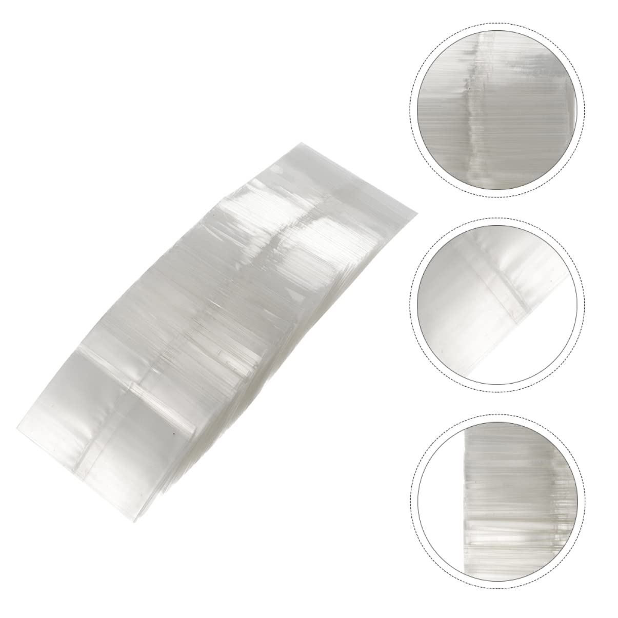 Zerodeko 800pcs Bottle Heat Shrink Film Vacuum Sealer Bags Bag Sealer Heat Seal Shrink Wrap Industrial Packaging Film