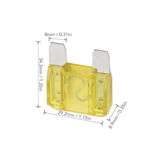 Kit de fusibles automotrices con 24 piezas y caja organizadora miniatura 2