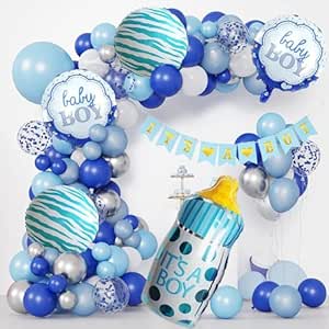 Baby Shower Paper Table Decoration In It's A Boy Bear Cutouts - 10pc