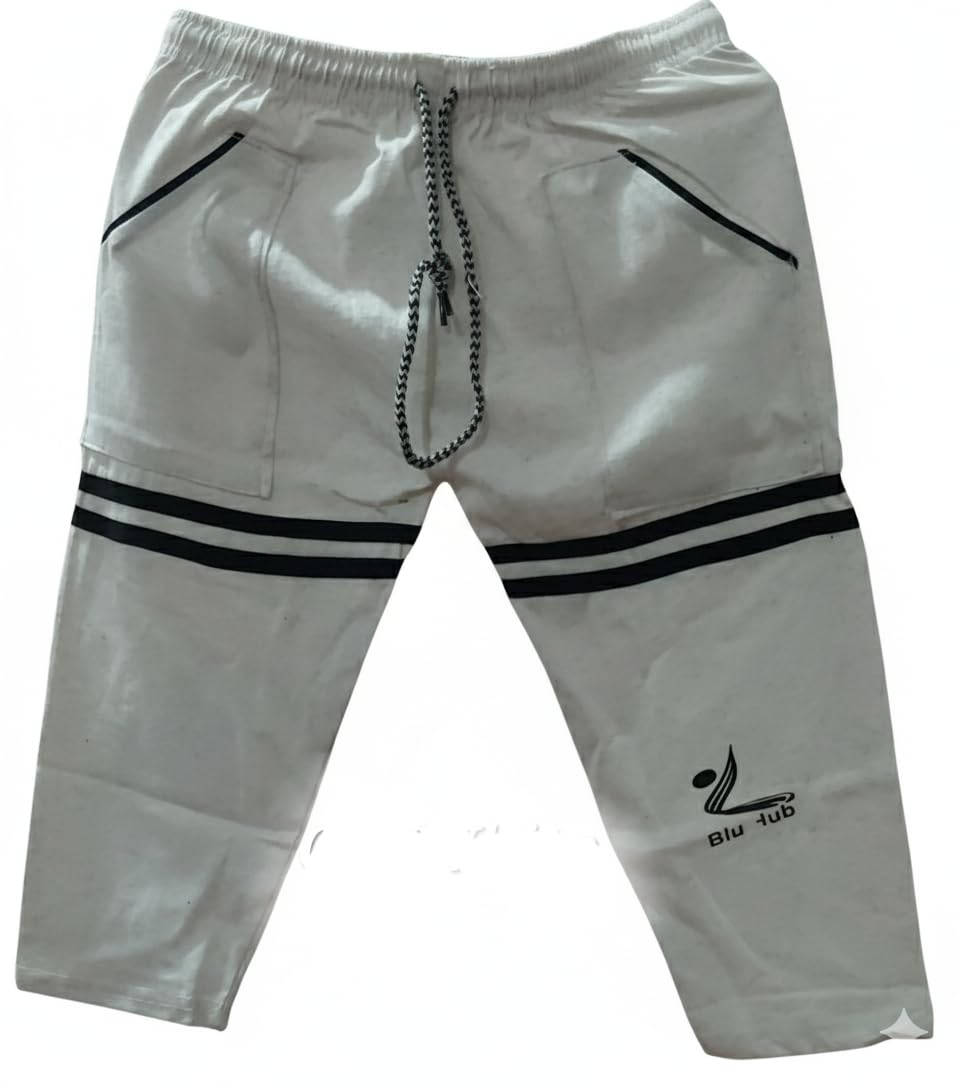 Nikna Kids Pajama, Athletic Shorts with Stripes, 3-4 Year Multicolour