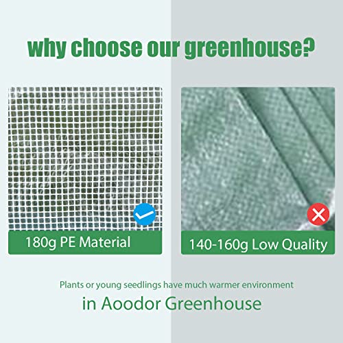 Aoodor 4 X 4 X 1 Ft Raised Garden Bed Planter Box With Customized Greenhouse Water Resistant Uv Protected #TOP4